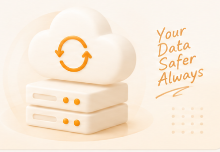 Cloud backup illustration